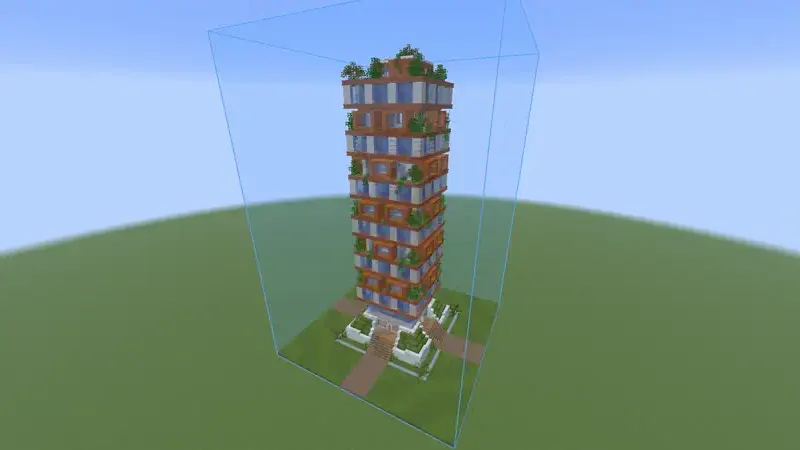 A house shown as a ghost on a grass field