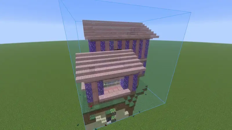 The same house shown in different materials
