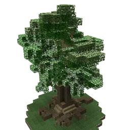 A generated oak tree