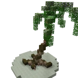 A generated palm tree