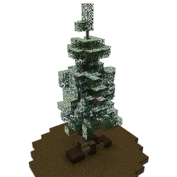 A generated scots pine tree