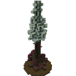 A generated redwood tree
