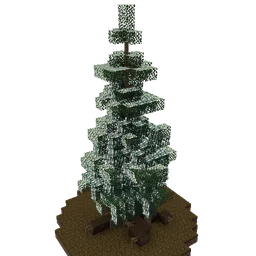 A generated spruce tree